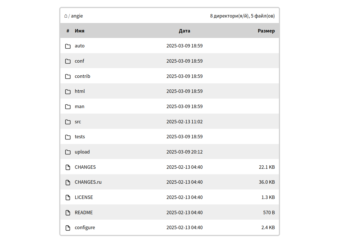 Русификация темы Airkro/nginx-simple-index
